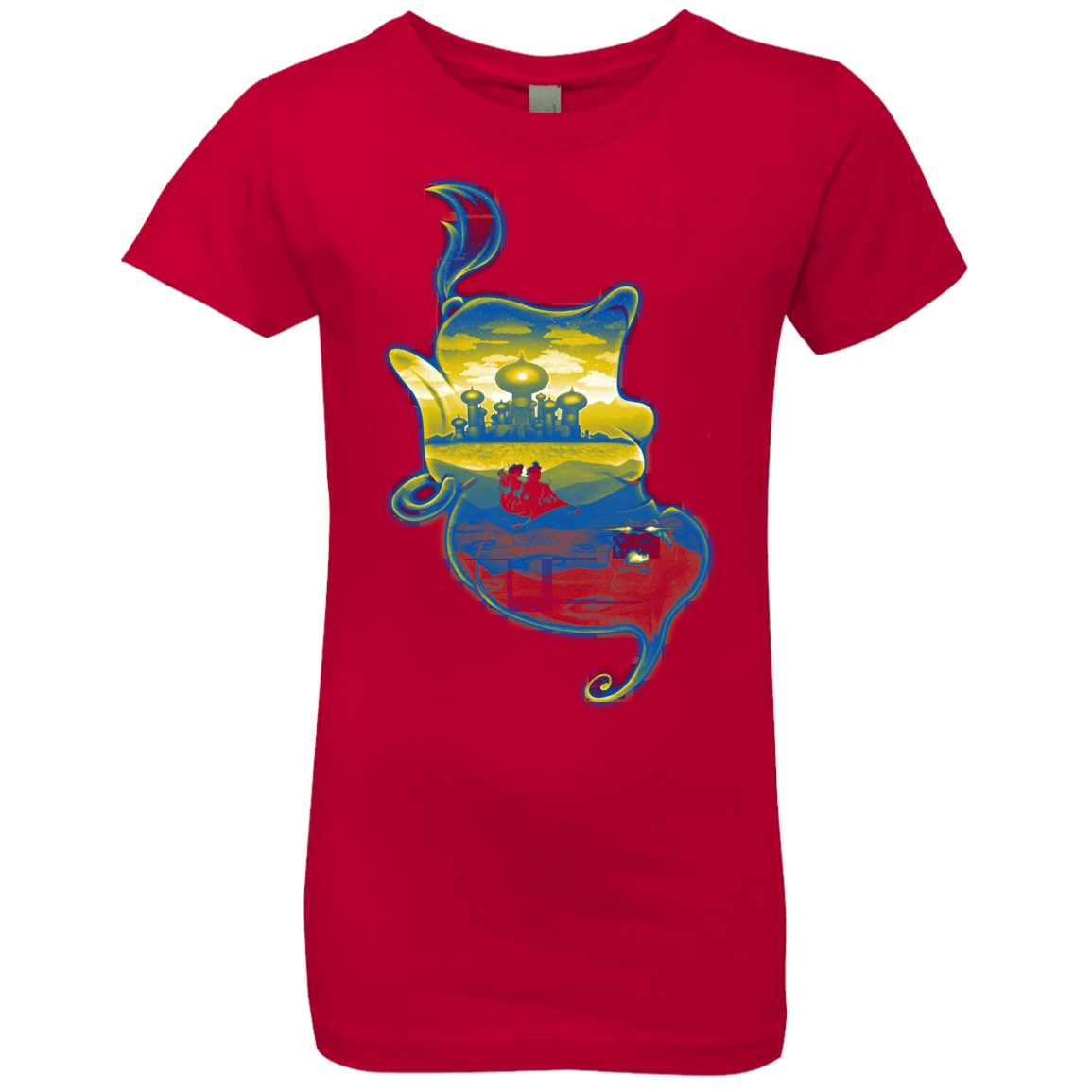 T-Shirts Red / YXS Aladdin Silhouette Girls Premium T-Shirt