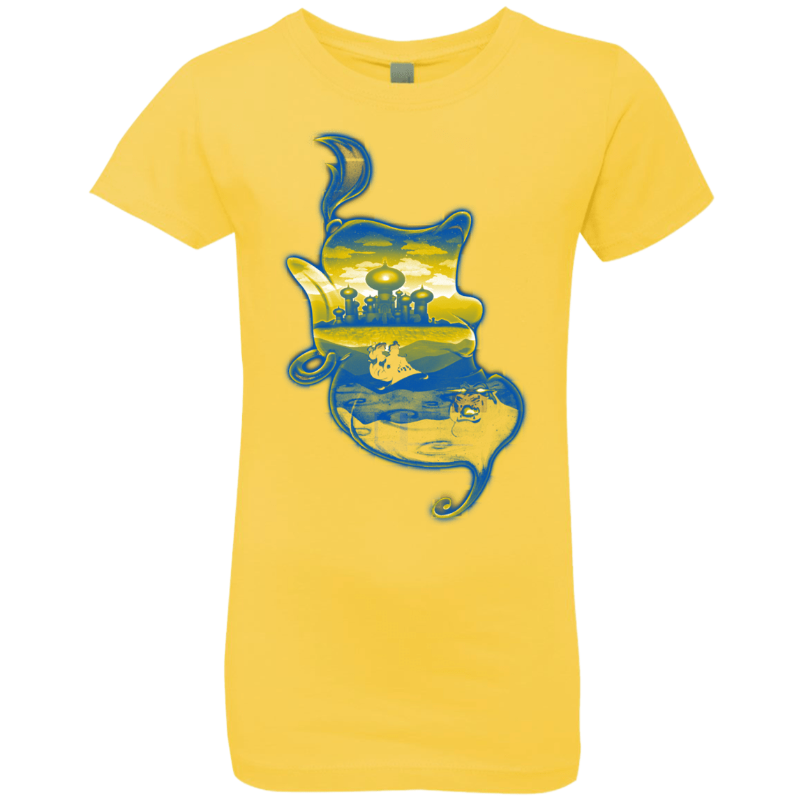 T-Shirts Vibrant Yellow / YXS Aladdin Silhouette Girls Premium T-Shirt