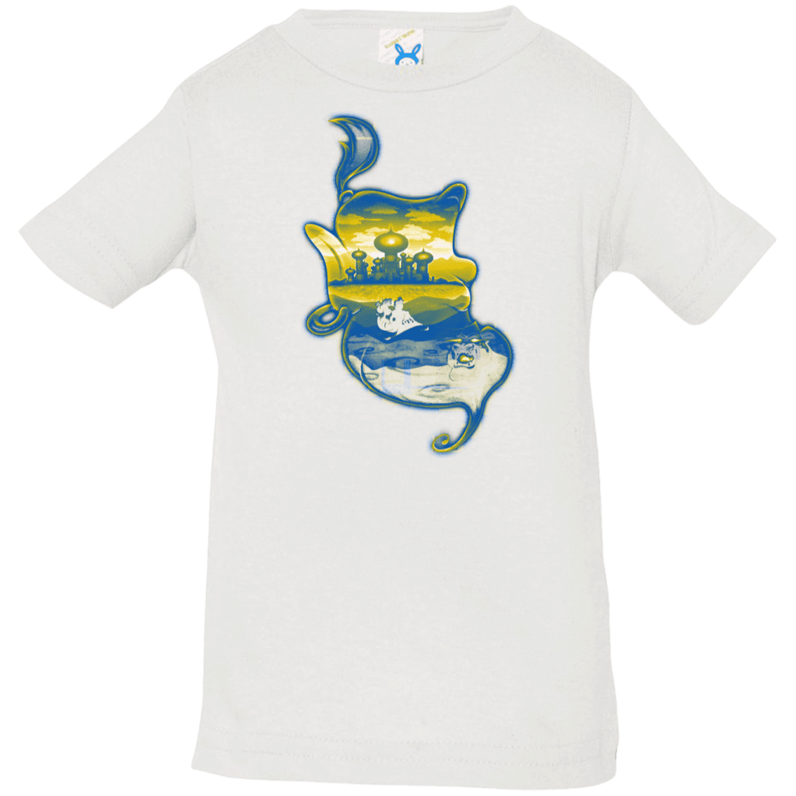T-Shirts White / 6 Months Aladdin Silhouette Infant Premium T-Shirt