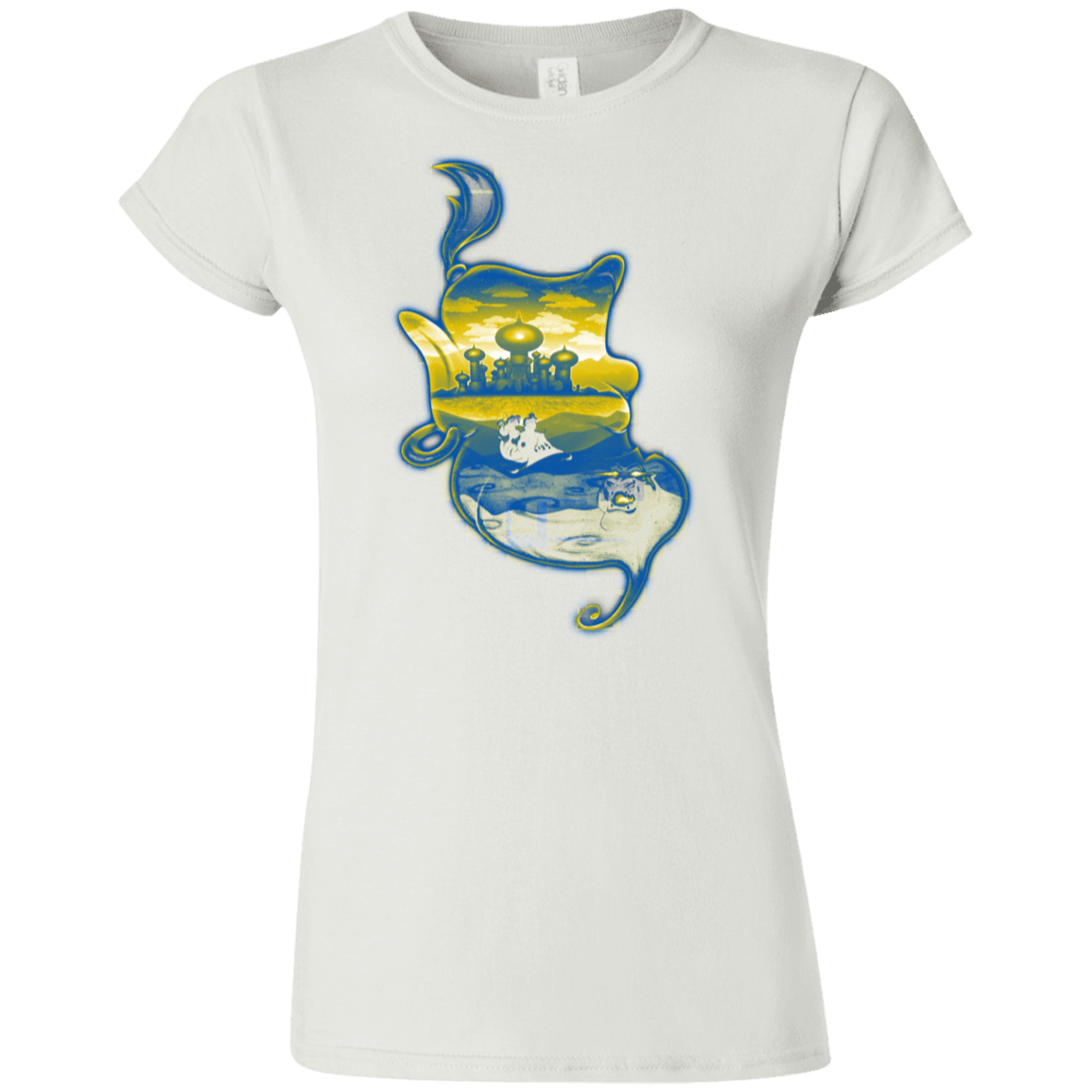 T-Shirts White / S Aladdin Silhouette Junior Slimmer-Fit T-Shirt