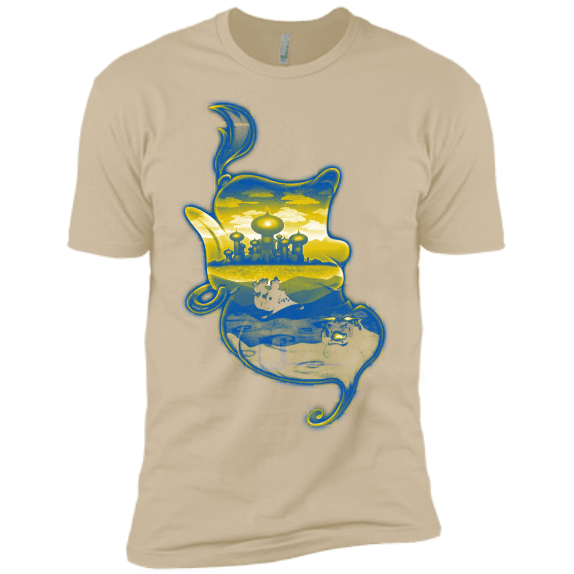 T-Shirts Sand / X-Small Aladdin Silhouette Men's Premium T-Shirt