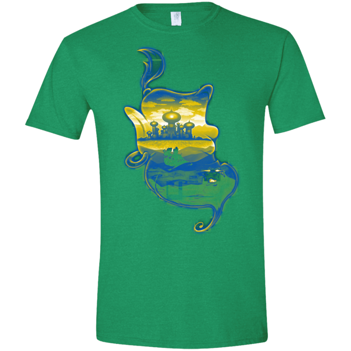 T-Shirts Heather Irish Green / S Aladdin Silhouette Men's Semi-Fitted Softstyle