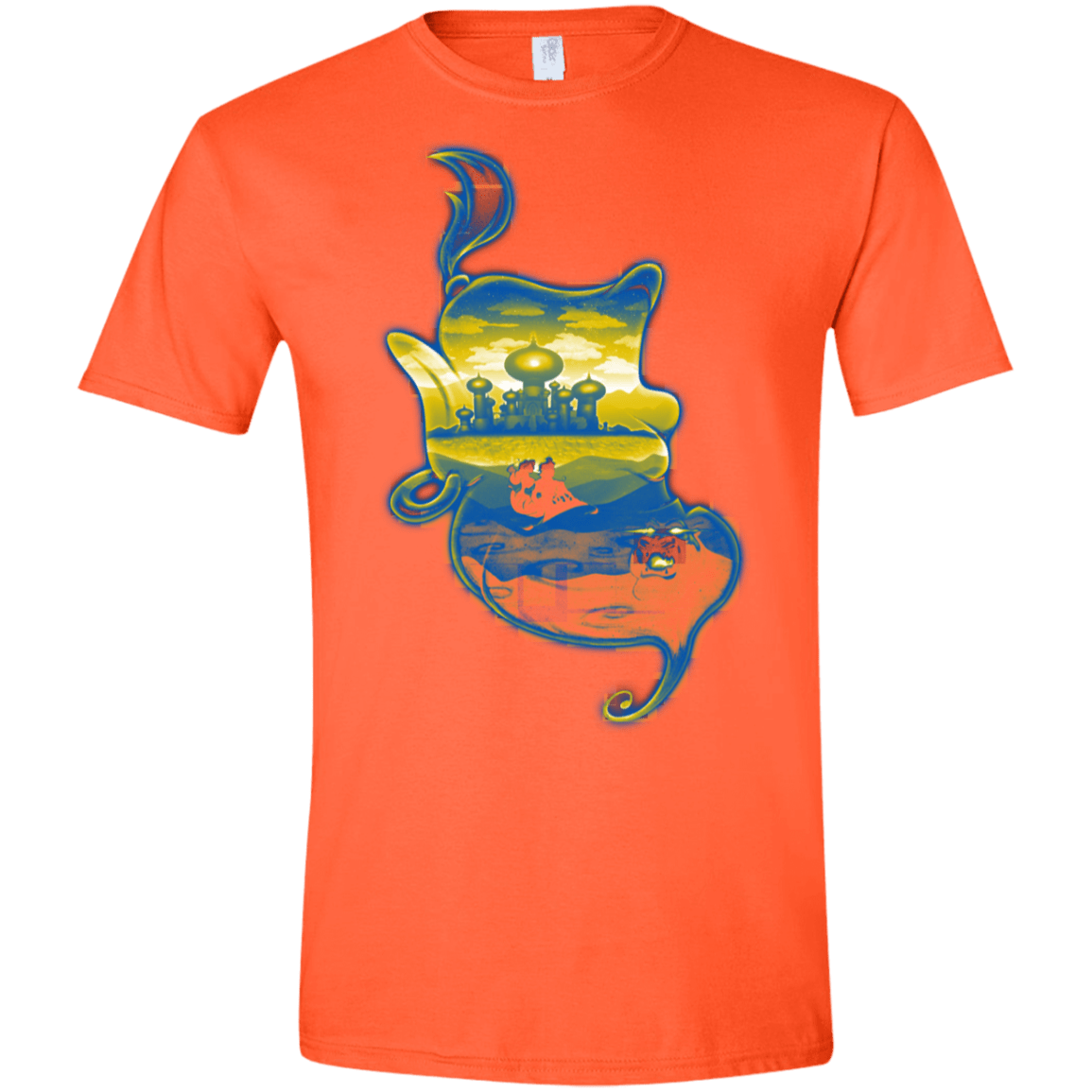 T-Shirts Orange / S Aladdin Silhouette Men's Semi-Fitted Softstyle