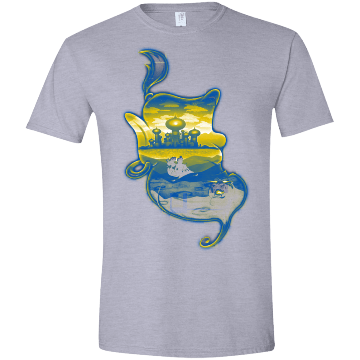 T-Shirts Sport Grey / X-Small Aladdin Silhouette Men's Semi-Fitted Softstyle