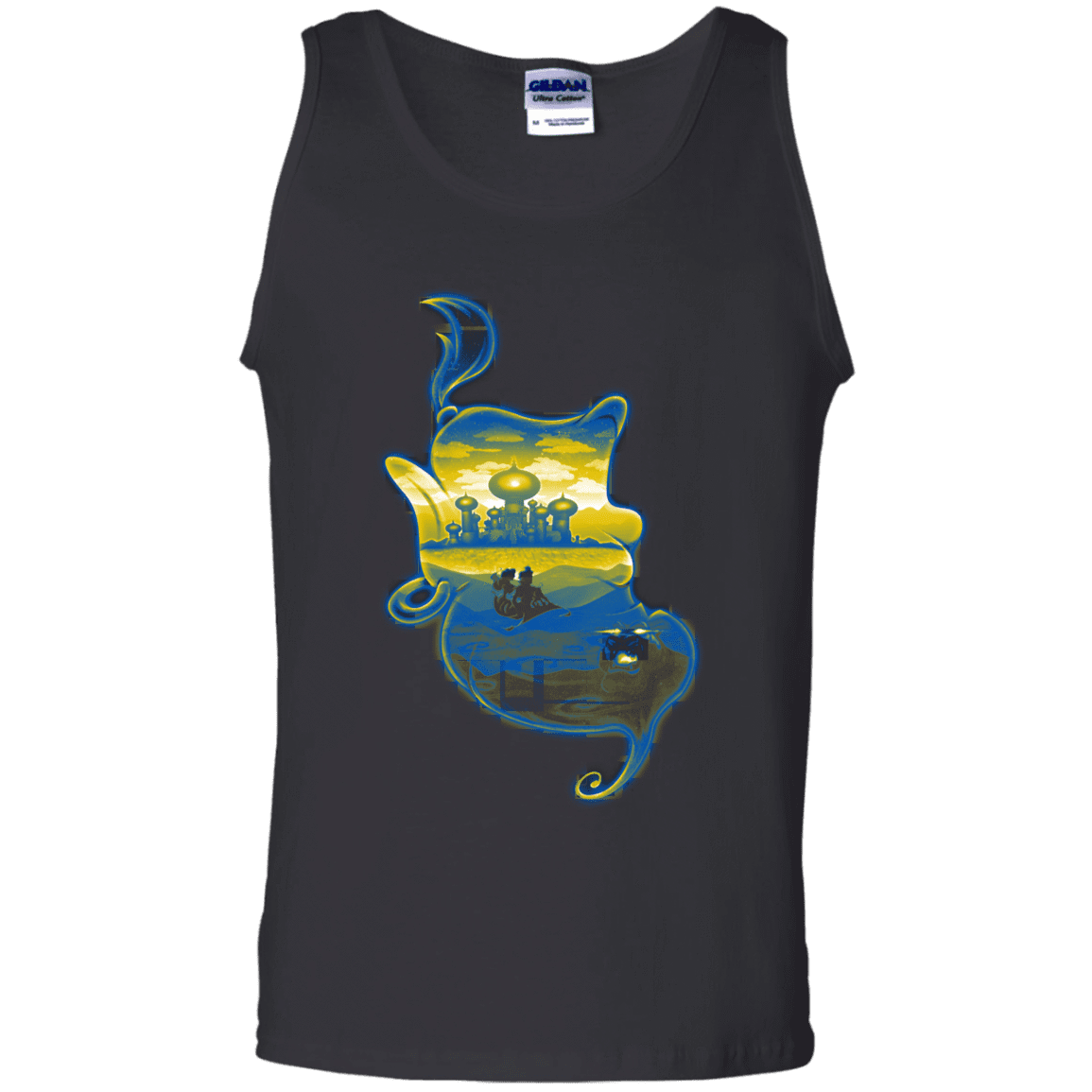 T-Shirts Black / S Aladdin Silhouette Men's Tank Top
