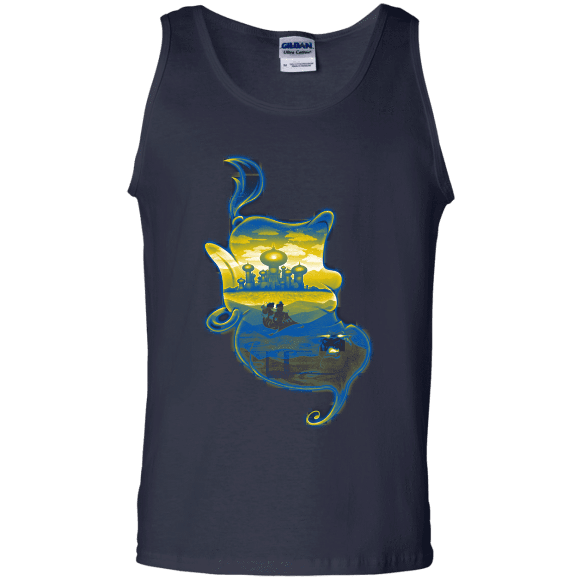 T-Shirts Navy / S Aladdin Silhouette Men's Tank Top