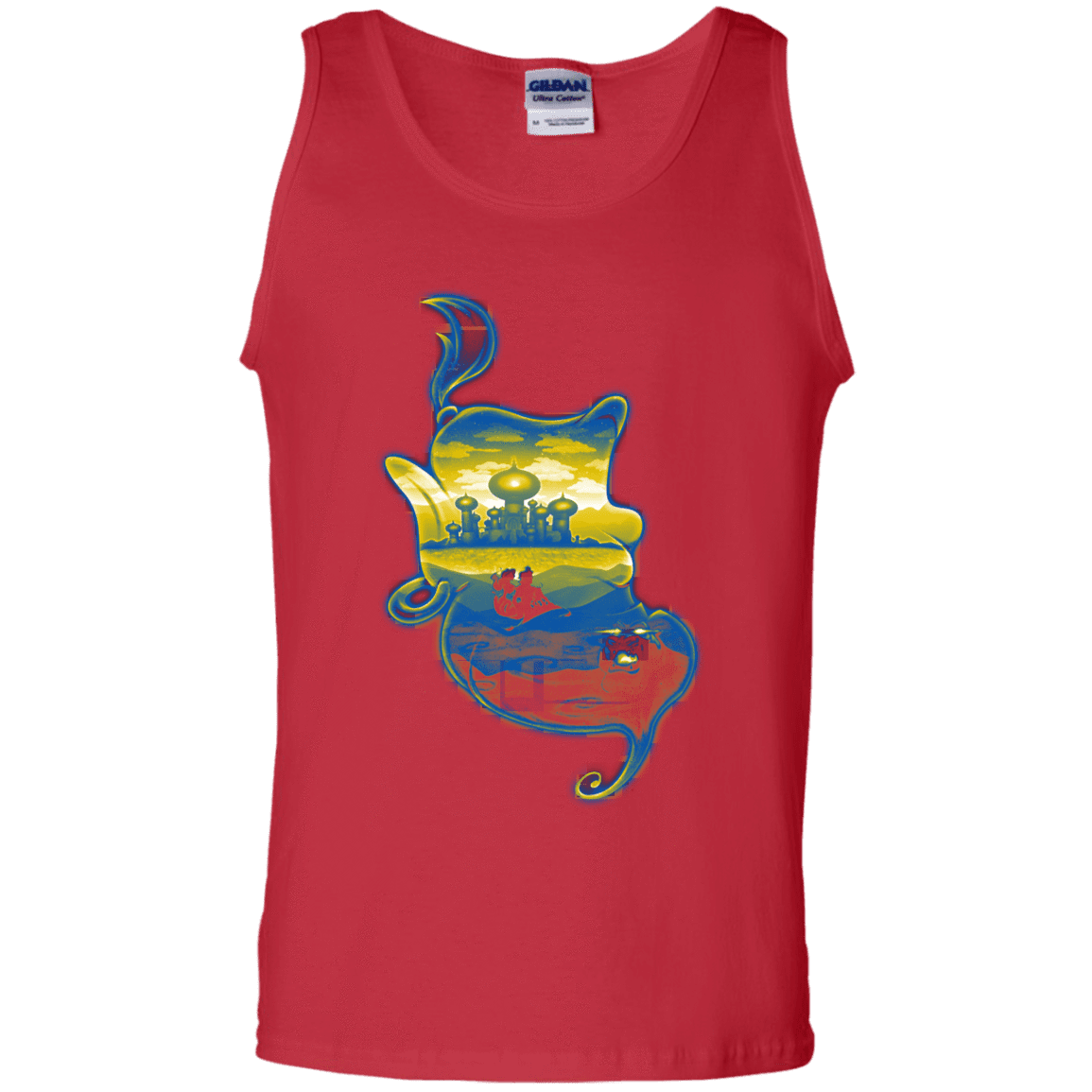 T-Shirts Red / S Aladdin Silhouette Men's Tank Top