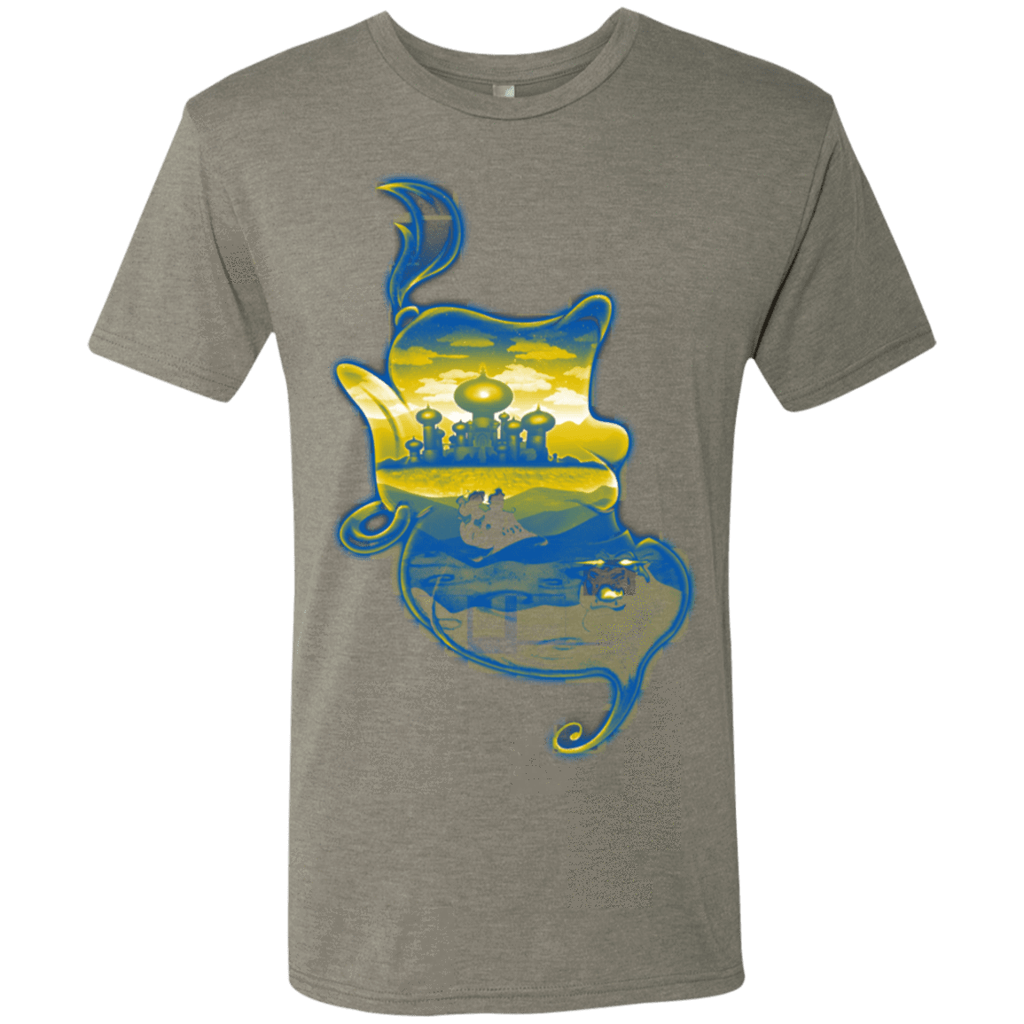 T-Shirts Venetian Grey / S Aladdin Silhouette Men's Triblend T-Shirt