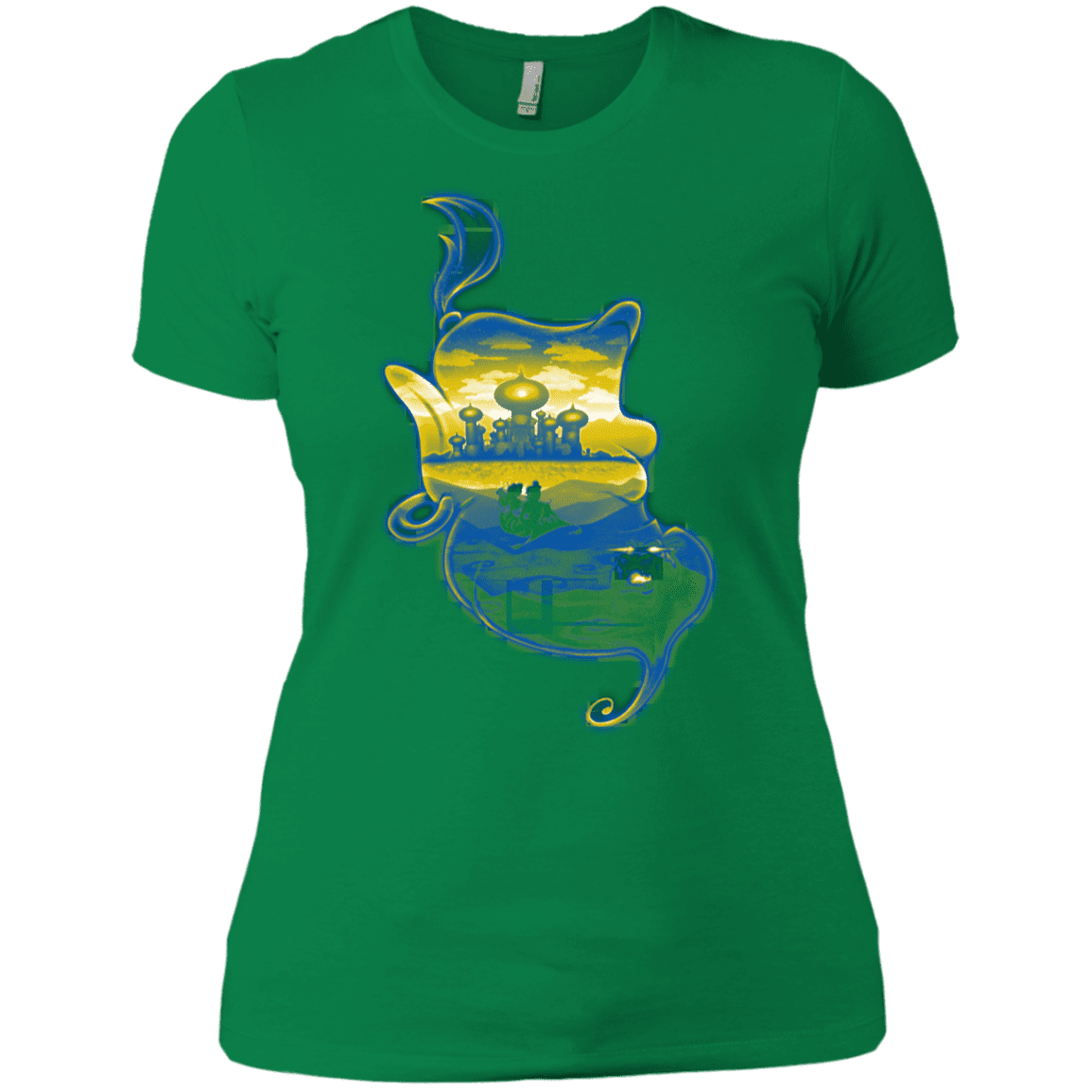 T-Shirts Kelly Green / X-Small Aladdin Silhouette Women's Premium T-Shirt