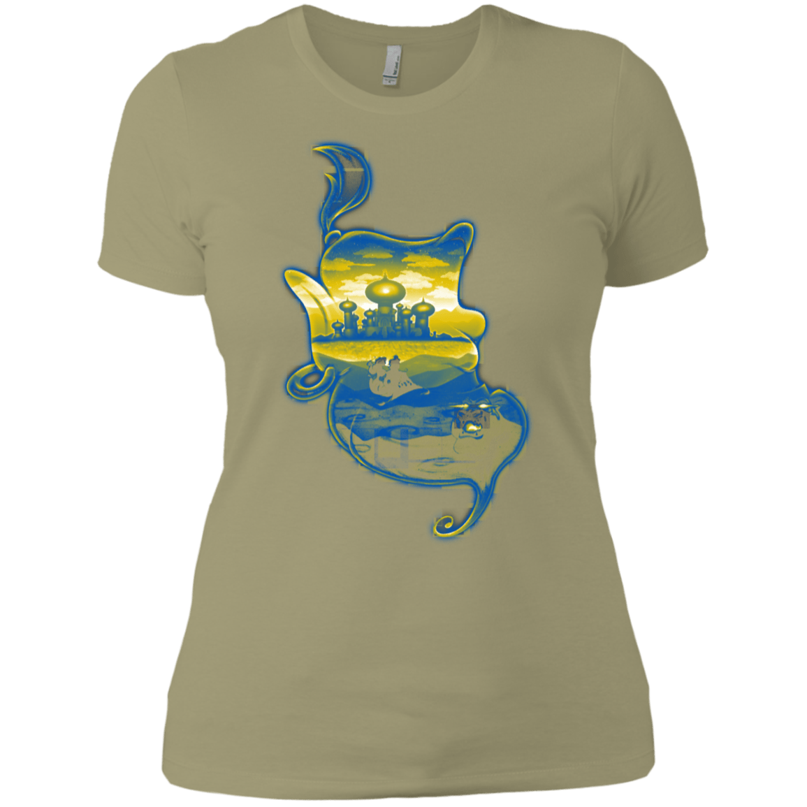 T-Shirts Light Olive / X-Small Aladdin Silhouette Women's Premium T-Shirt
