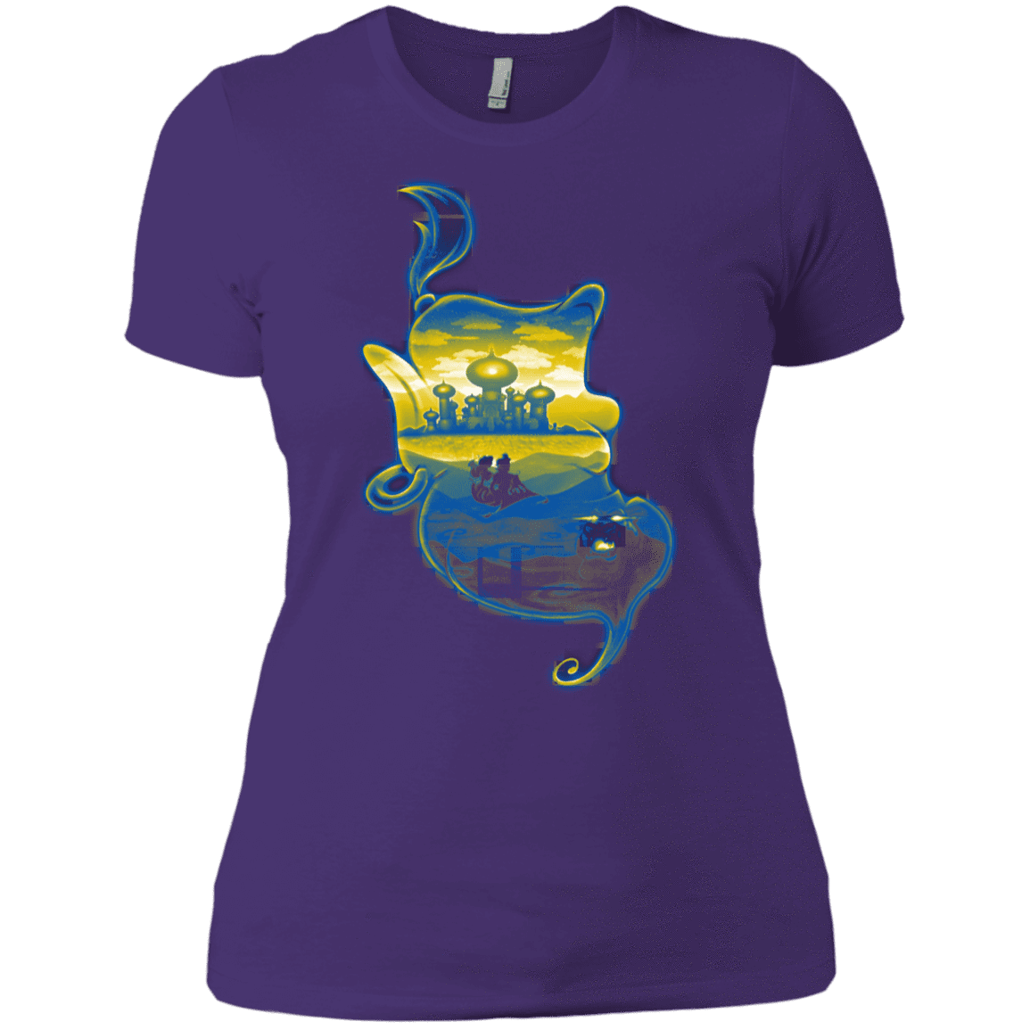 T-Shirts Purple Rush/ / X-Small Aladdin Silhouette Women's Premium T-Shirt
