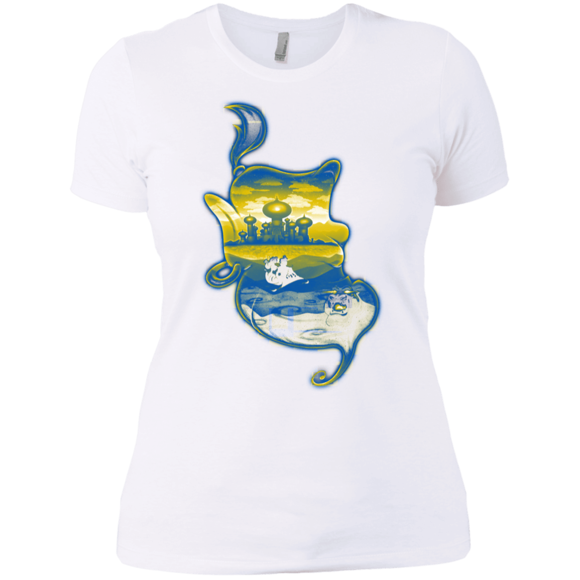 T-Shirts White / X-Small Aladdin Silhouette Women's Premium T-Shirt
