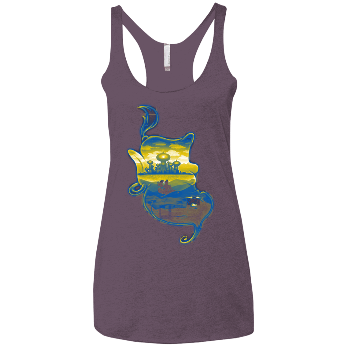 T-Shirts Vintage Purple / X-Small Aladdin Silhouette Women's Triblend Racerback Tank