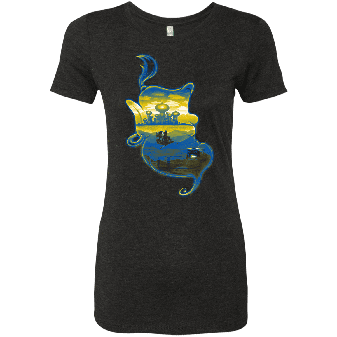 T-Shirts Vintage Black / S Aladdin Silhouette Women's Triblend T-Shirt