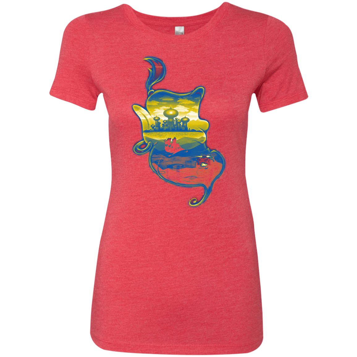 T-Shirts Vintage Red / S Aladdin Silhouette Women's Triblend T-Shirt
