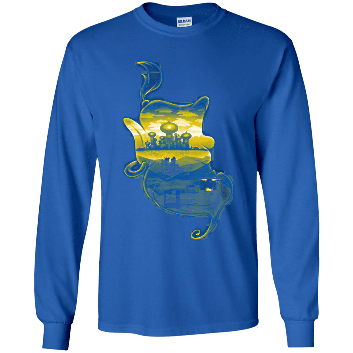 T-Shirts Royal / YS Aladdin Silhouette Youth Long Sleeve T-Shirt