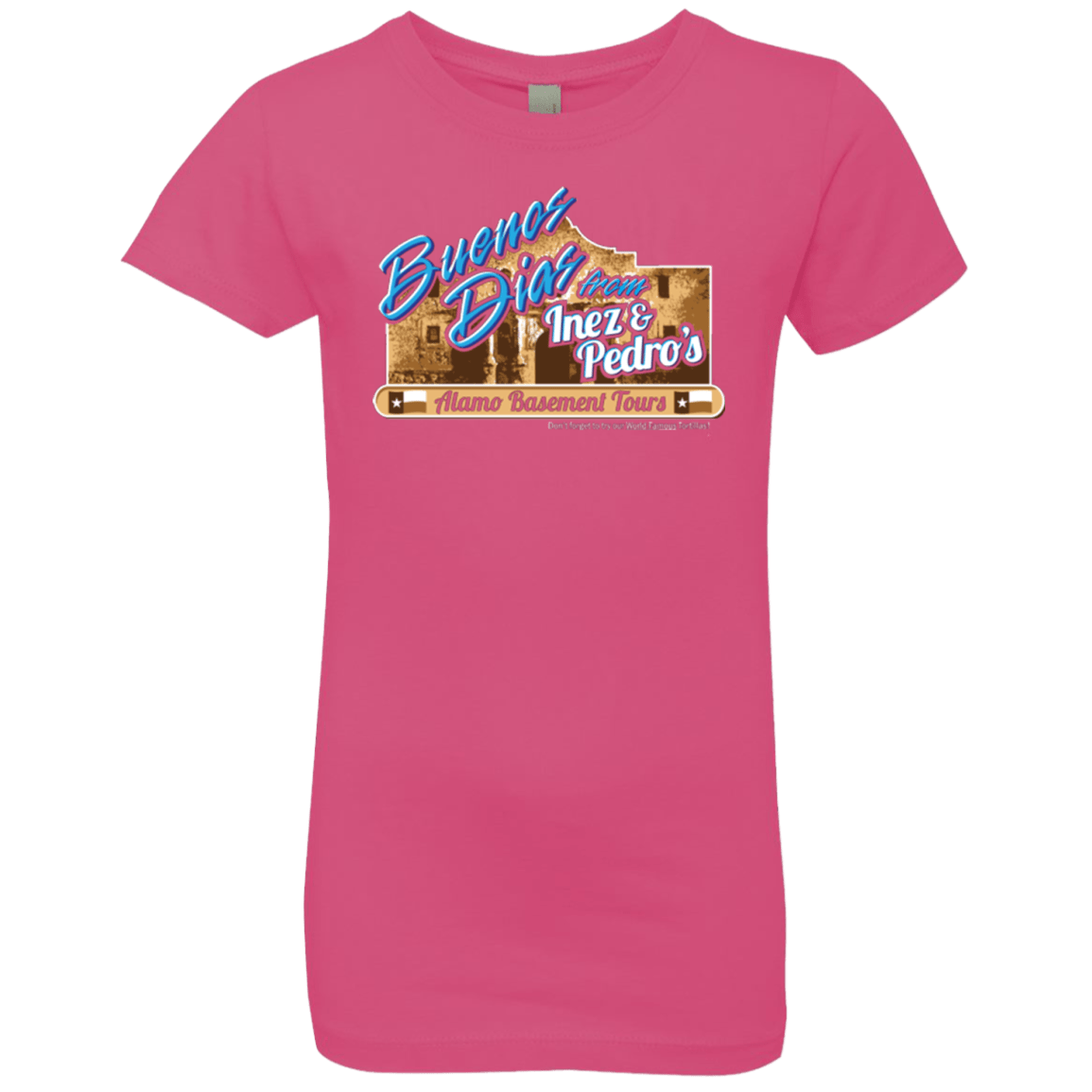 T-Shirts Hot Pink / YXS Alamo Basement Girls Premium T-Shirt
