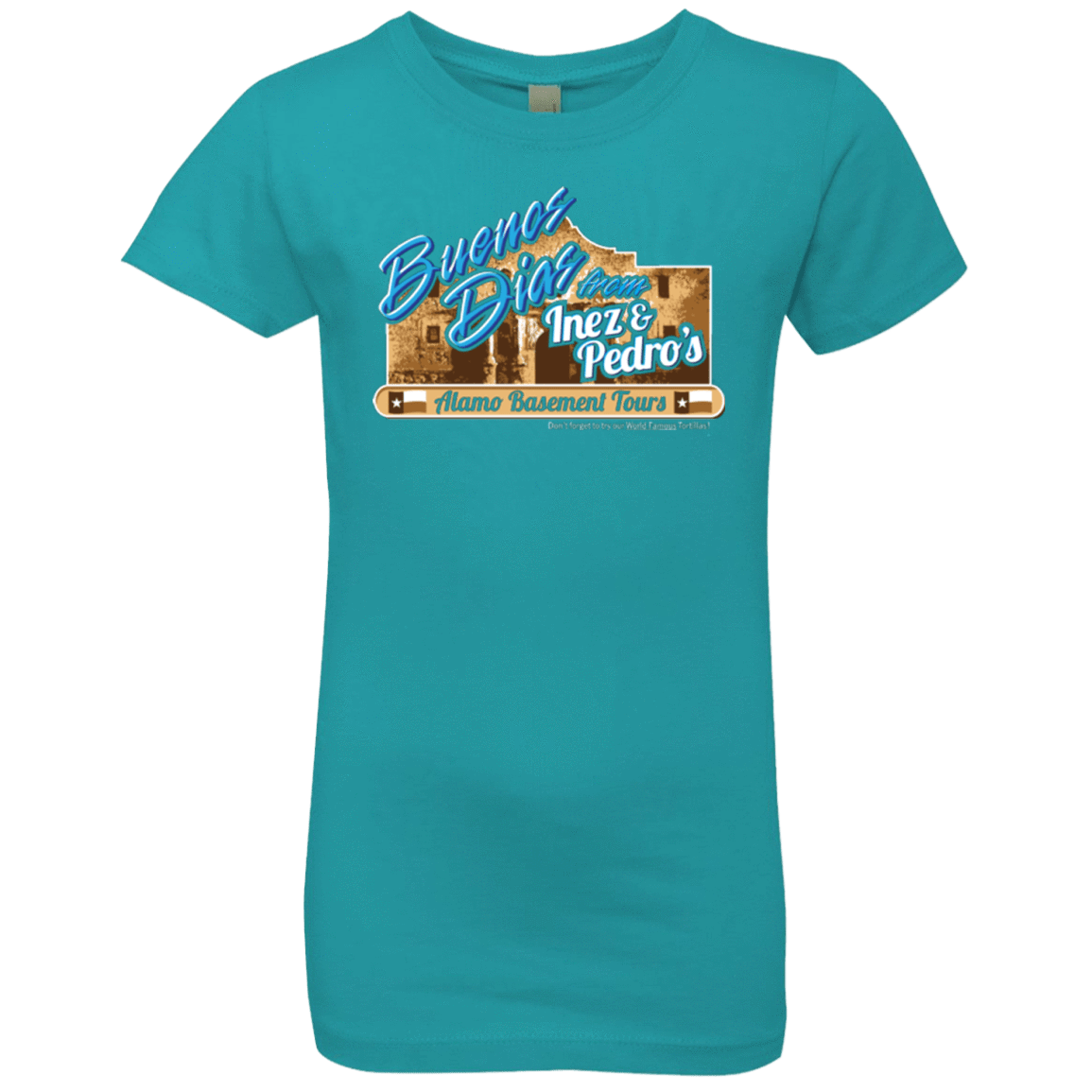 T-Shirts Tahiti Blue / YXS Alamo Basement Girls Premium T-Shirt
