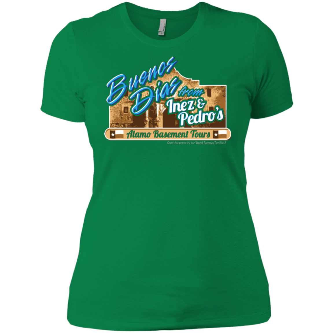 T-Shirts Kelly Green / X-Small Alamo Basement Women's Premium T-Shirt