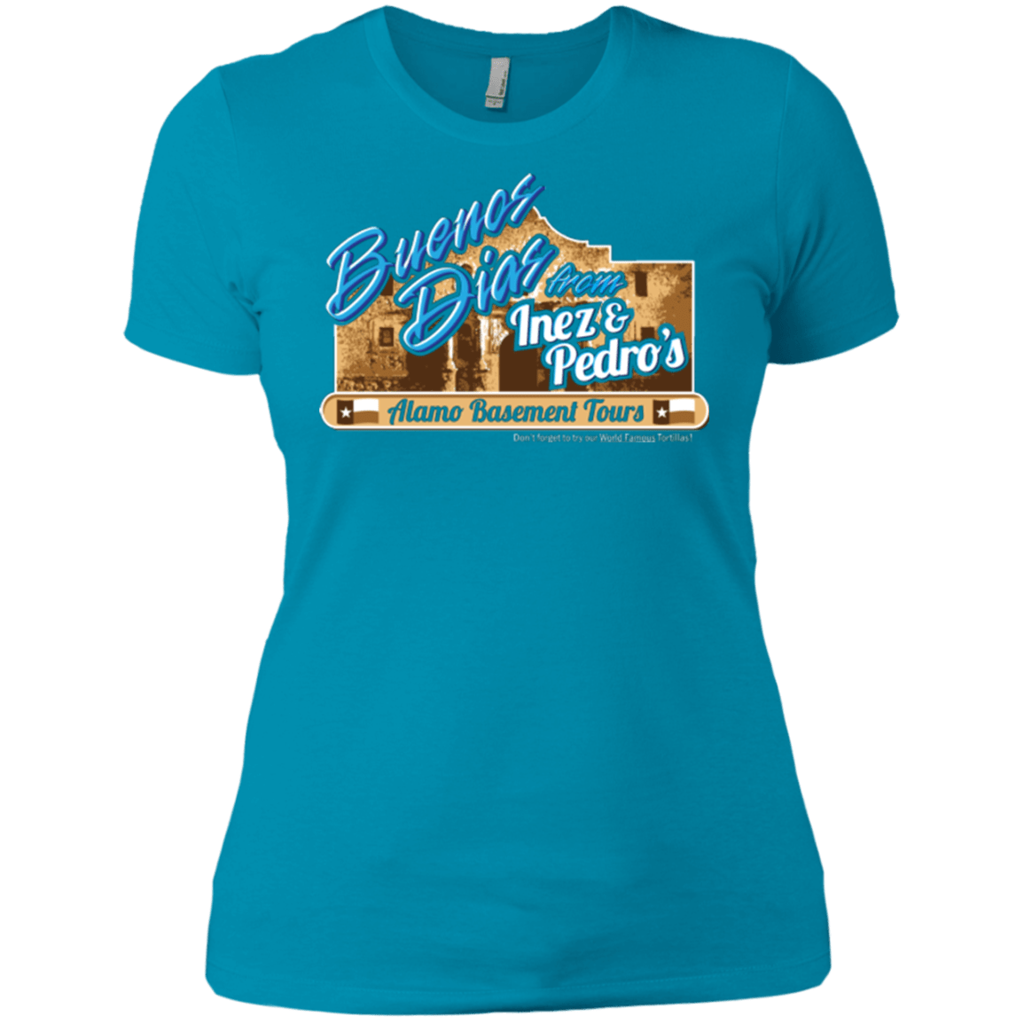 T-Shirts Turquoise / X-Small Alamo Basement Women's Premium T-Shirt