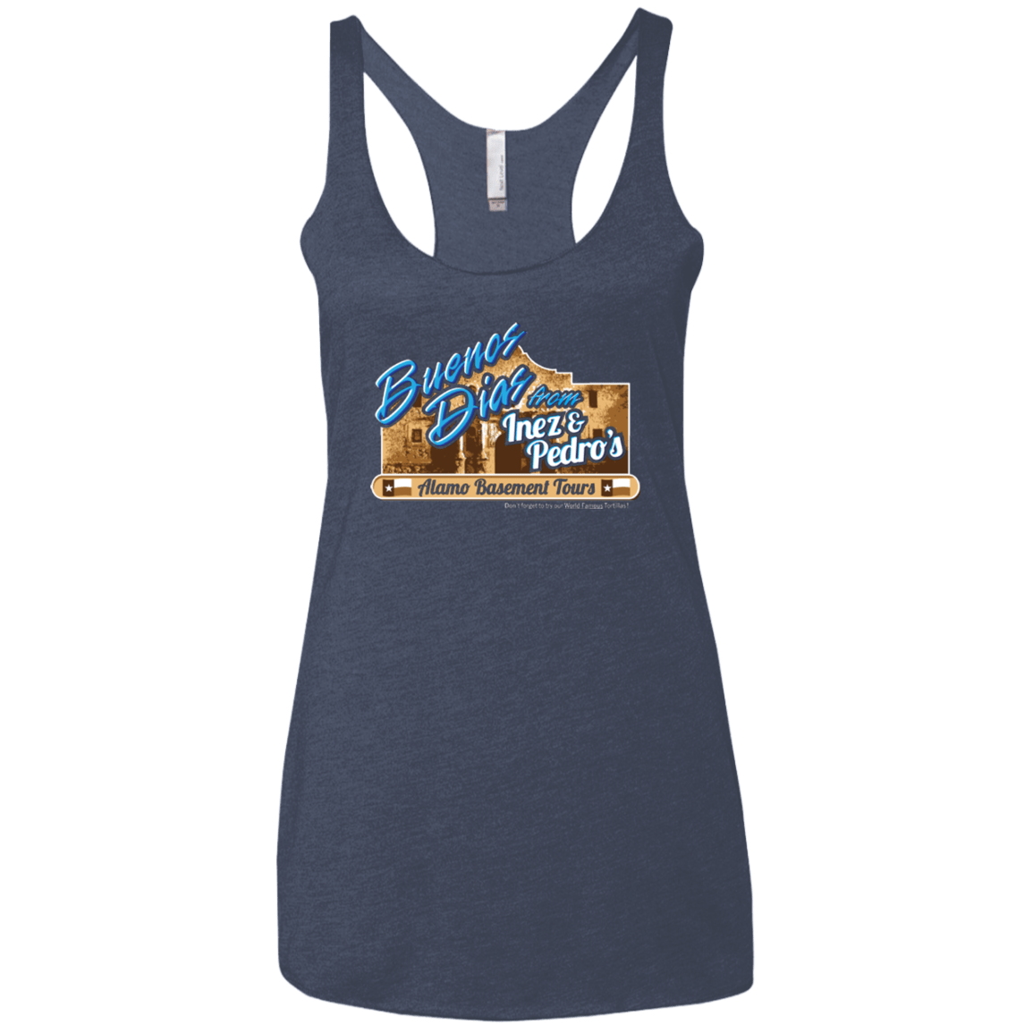 T-Shirts Vintage Navy / X-Small Alamo Basement Women's Triblend Racerback Tank