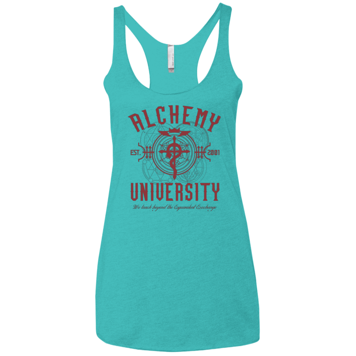 T-Shirts Tahiti Blue / X-Small Alchemy University Women's Triblend Racerback Tank