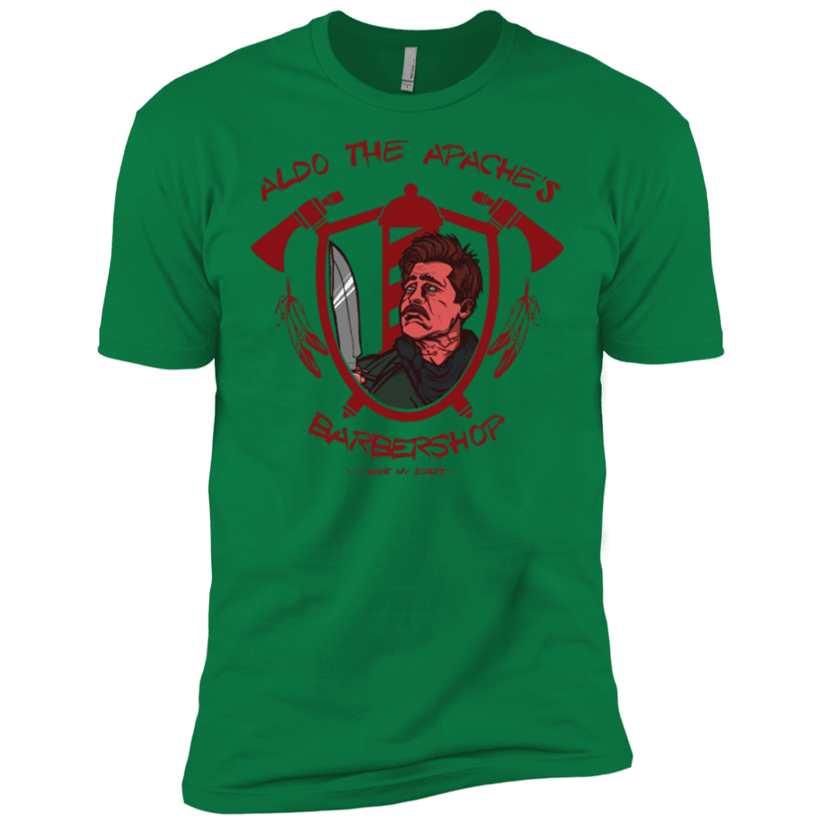 T-Shirts Kelly Green / X-Small Aldos Barber Shop Men's Premium T-Shirt