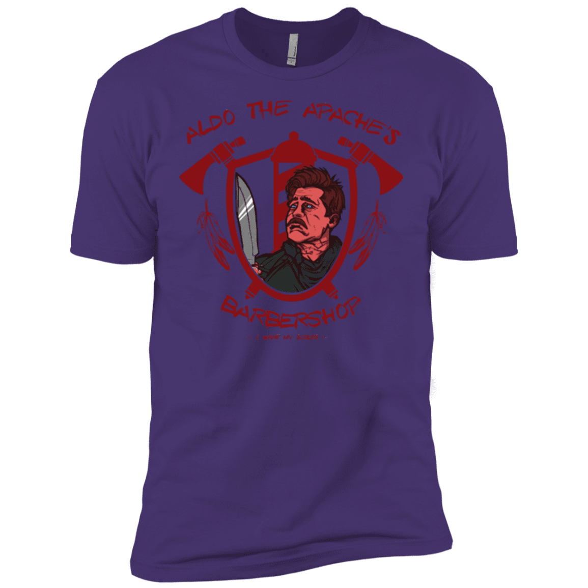 T-Shirts Purple Rush/ / X-Small Aldos Barber Shop Men's Premium T-Shirt