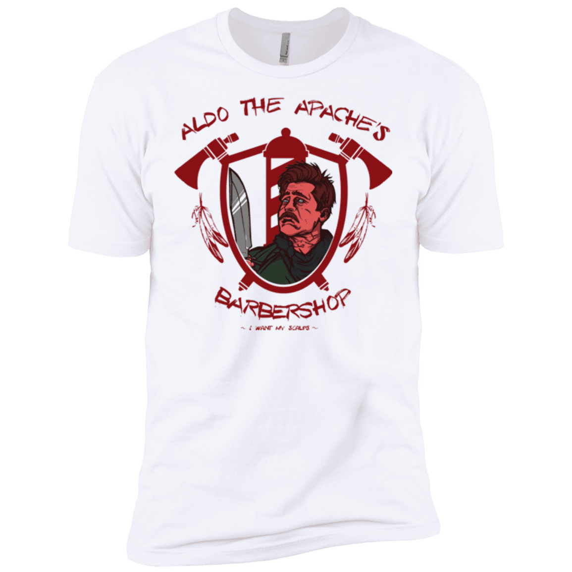 T-Shirts White / X-Small Aldos Barber Shop Men's Premium T-Shirt