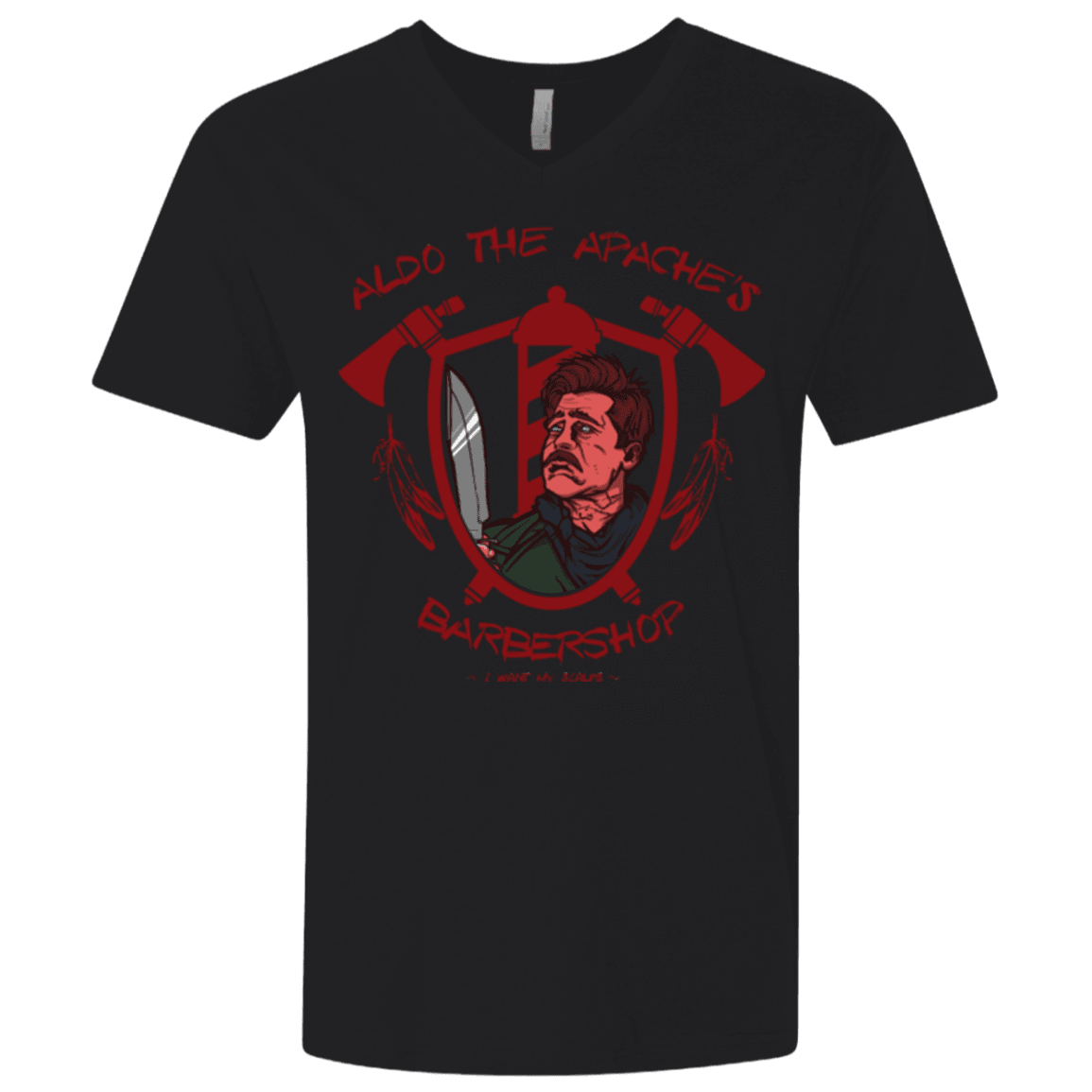 T-Shirts Black / X-Small Aldos Barber Shop Men's Premium V-Neck