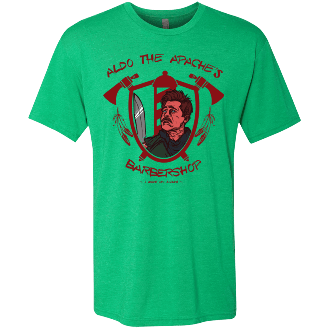 T-Shirts Envy / Small Aldos Barber Shop Men's Triblend T-Shirt