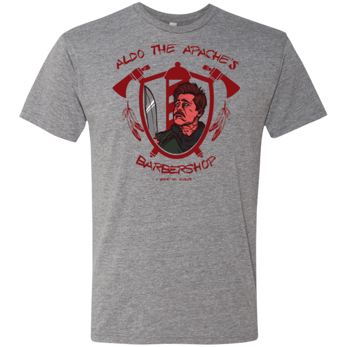 T-Shirts Premium Heather / Small Aldos Barber Shop Men's Triblend T-Shirt