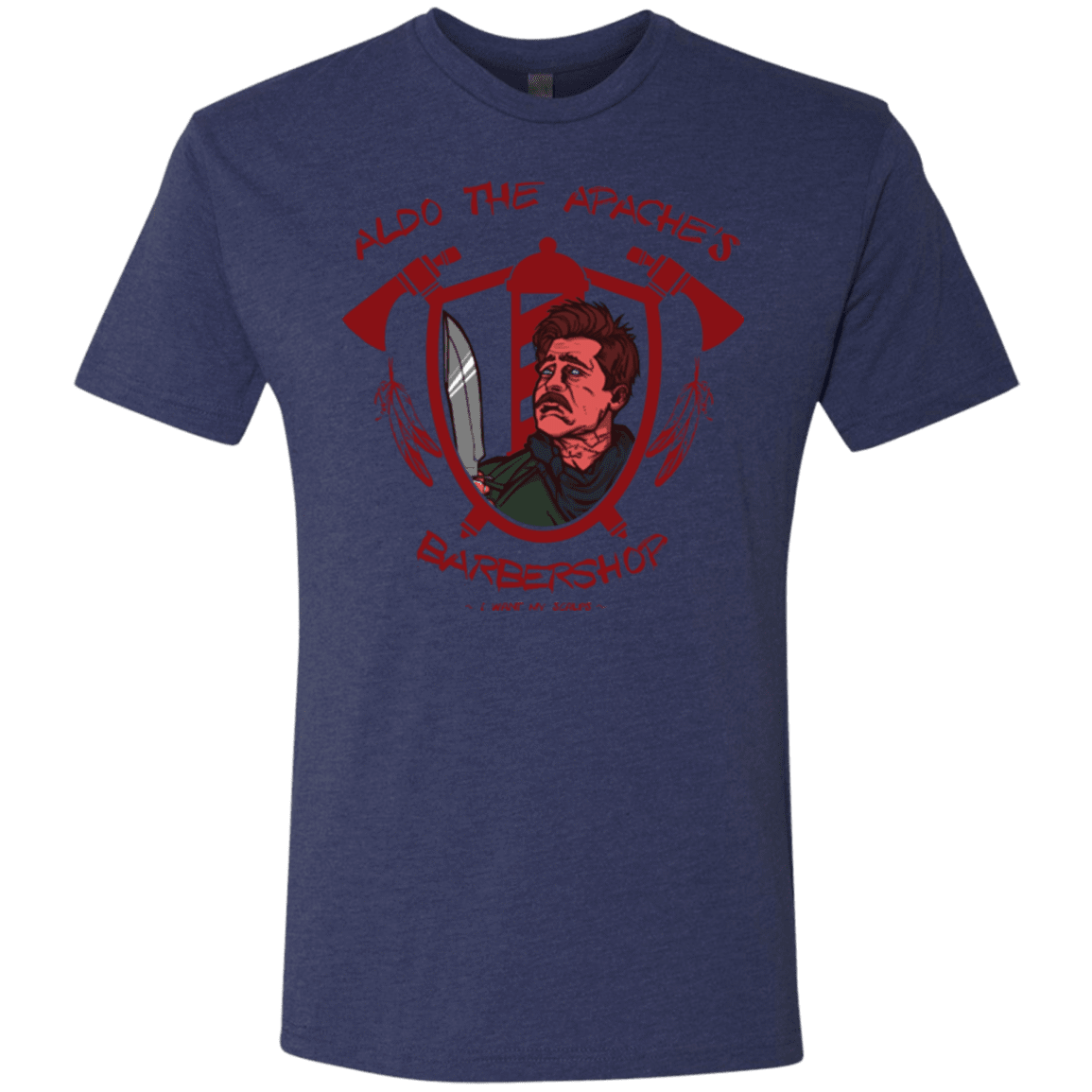 T-Shirts Vintage Navy / Small Aldos Barber Shop Men's Triblend T-Shirt