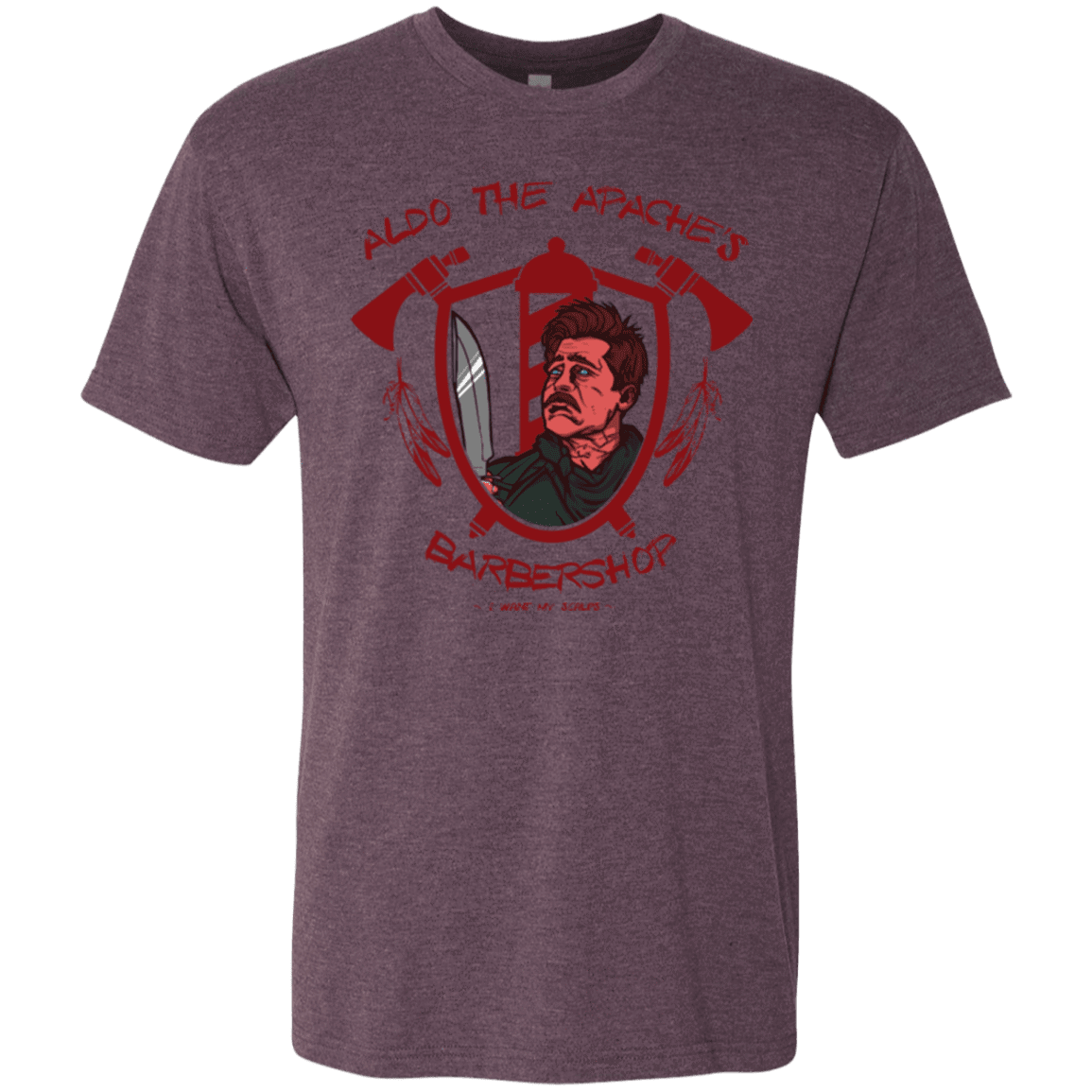 T-Shirts Vintage Purple / Small Aldos Barber Shop Men's Triblend T-Shirt