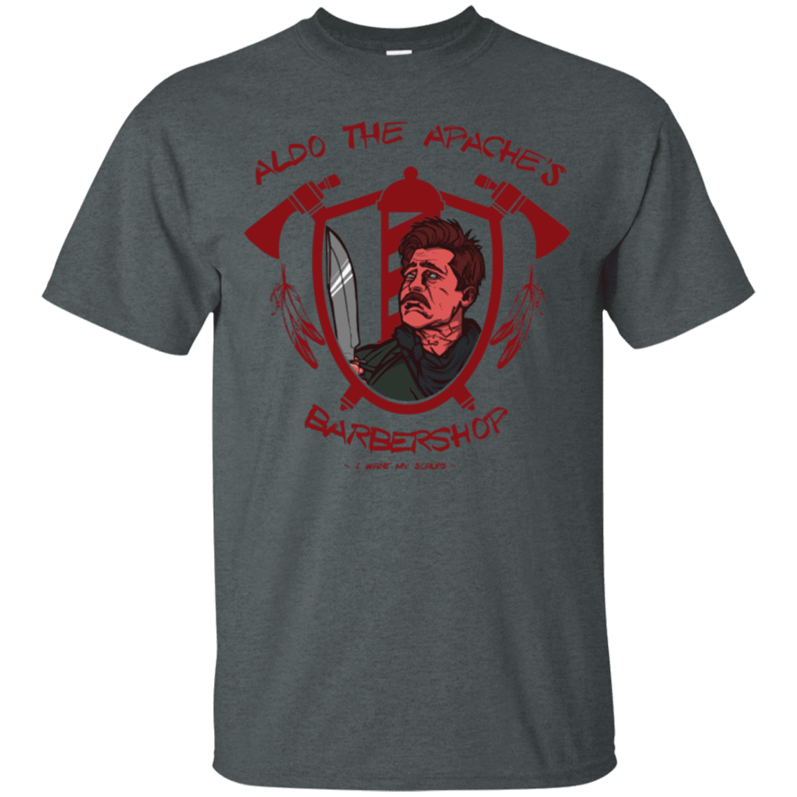 T-Shirts Dark Heather / Small Aldos Barber Shop T-Shirt