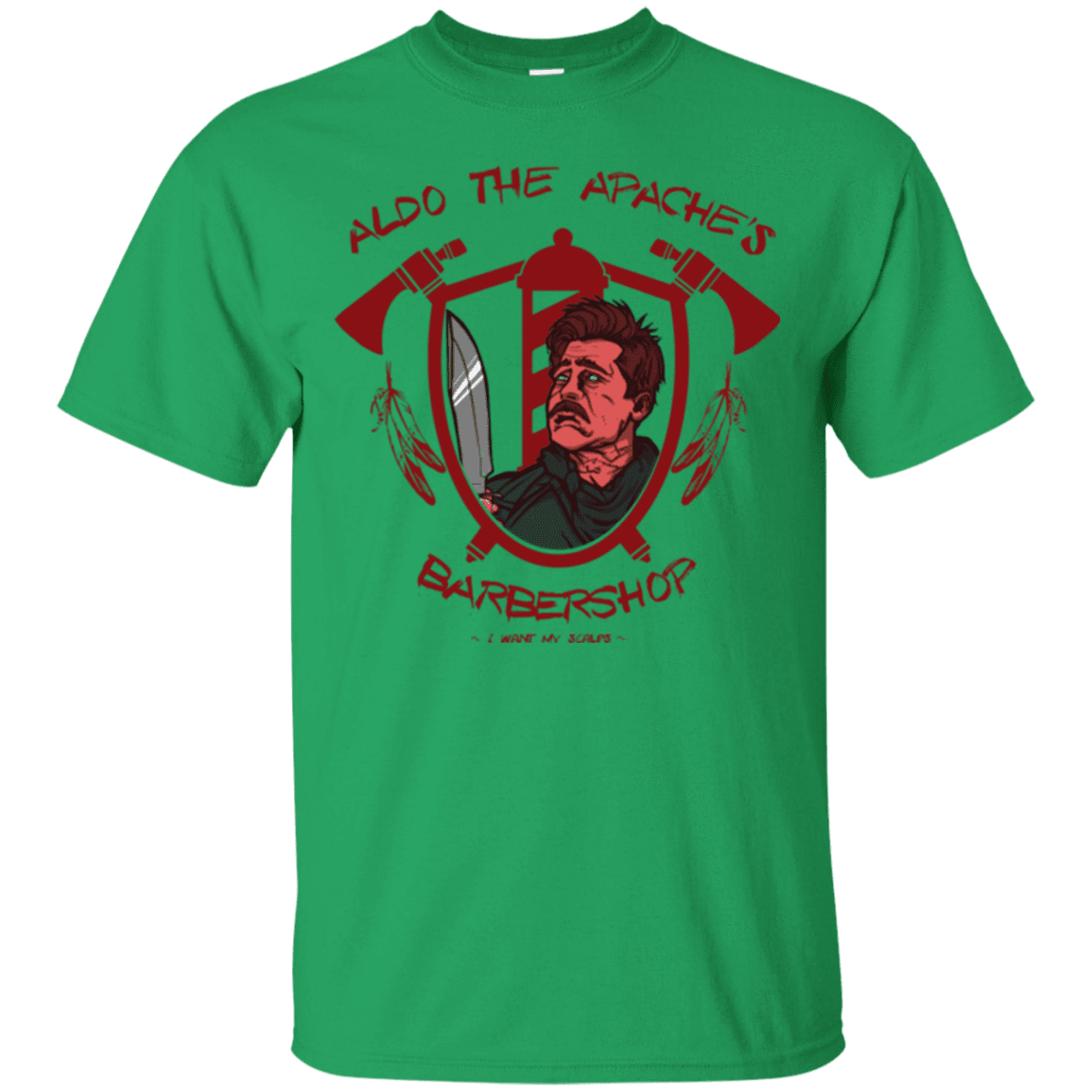 T-Shirts Irish Green / Small Aldos Barber Shop T-Shirt
