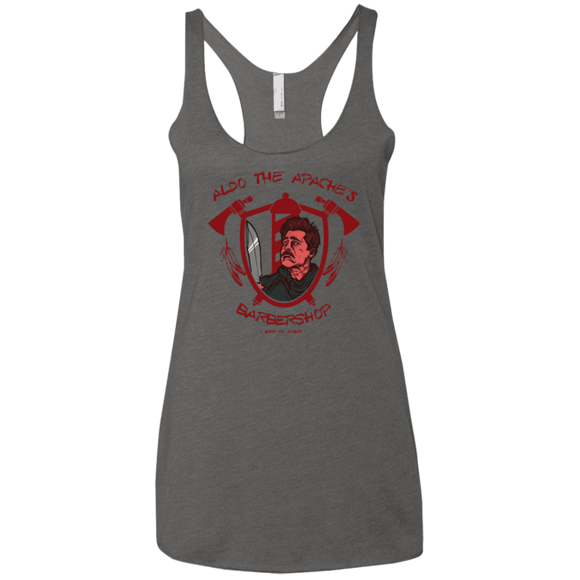 T-Shirts Premium Heather / X-Small Aldos Barber Shop Women's Triblend Racerback Tank