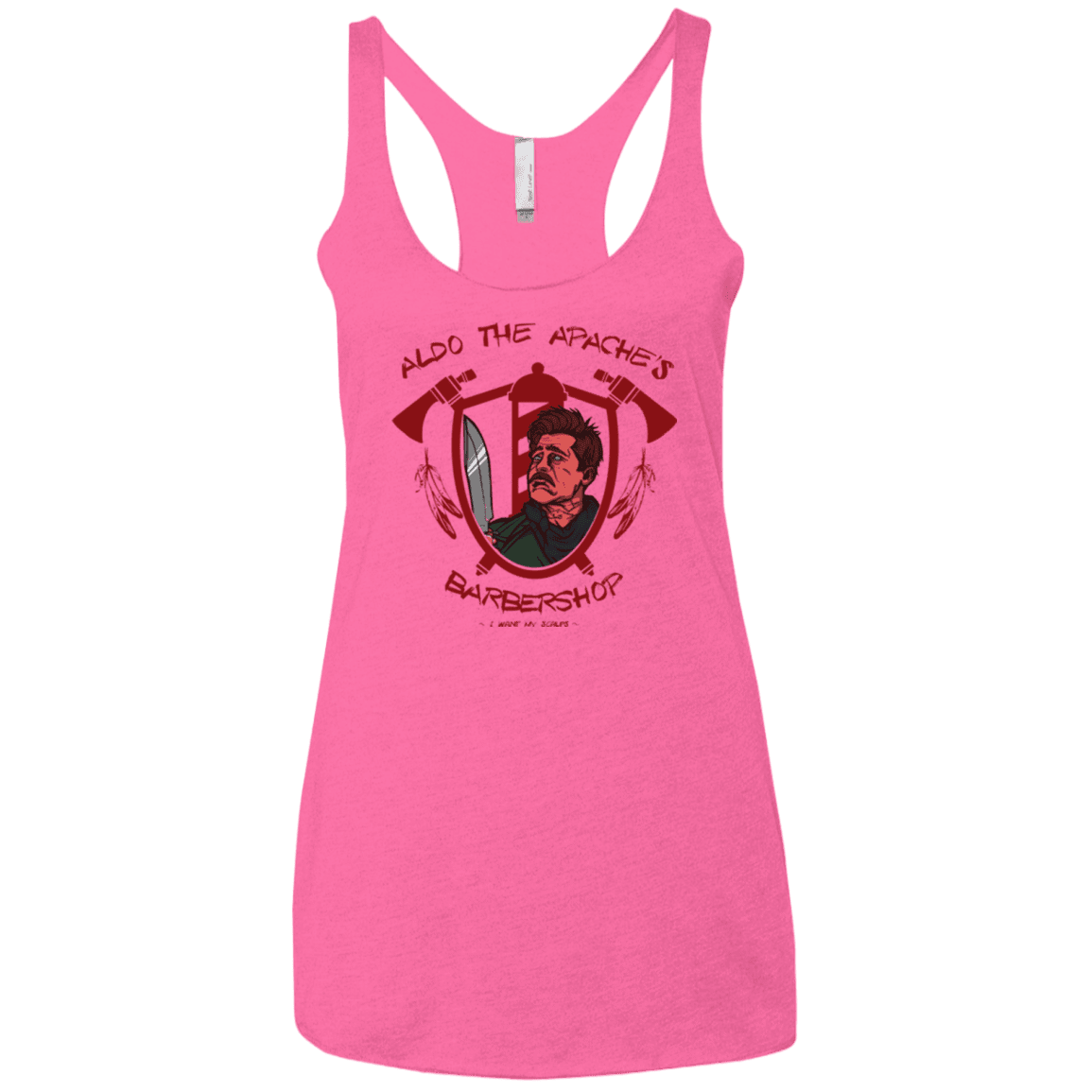 T-Shirts Vintage Pink / X-Small Aldos Barber Shop Women's Triblend Racerback Tank