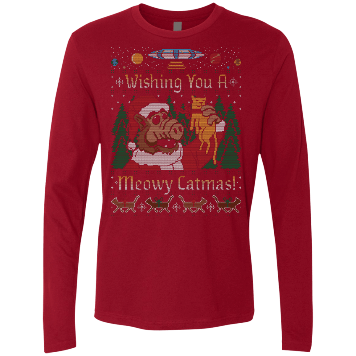 T-Shirts Cardinal / Small ALF SWEATER Men's Premium Long Sleeve