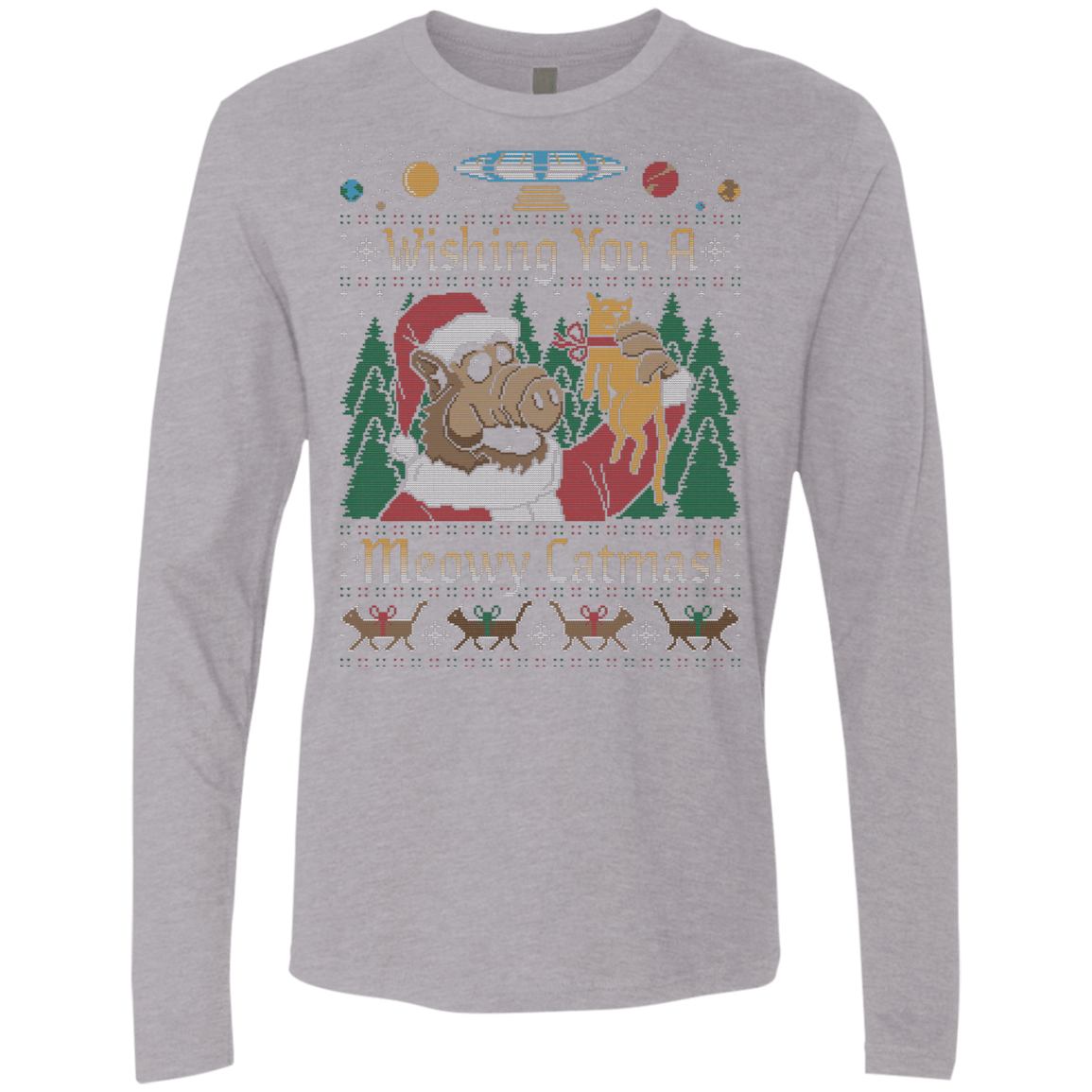 T-Shirts Heather Grey / Small ALF SWEATER Men's Premium Long Sleeve