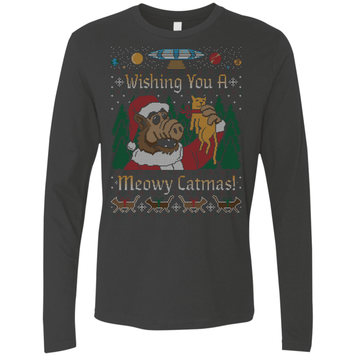 T-Shirts Heavy Metal / Small ALF SWEATER Men's Premium Long Sleeve