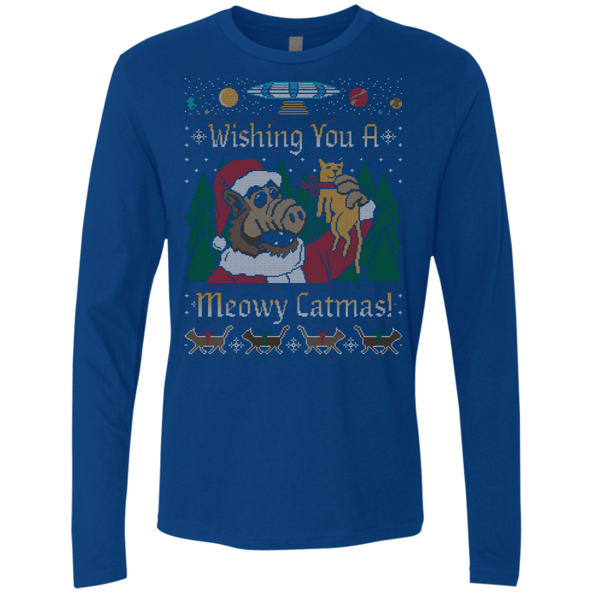 T-Shirts Royal / Small ALF SWEATER Men's Premium Long Sleeve