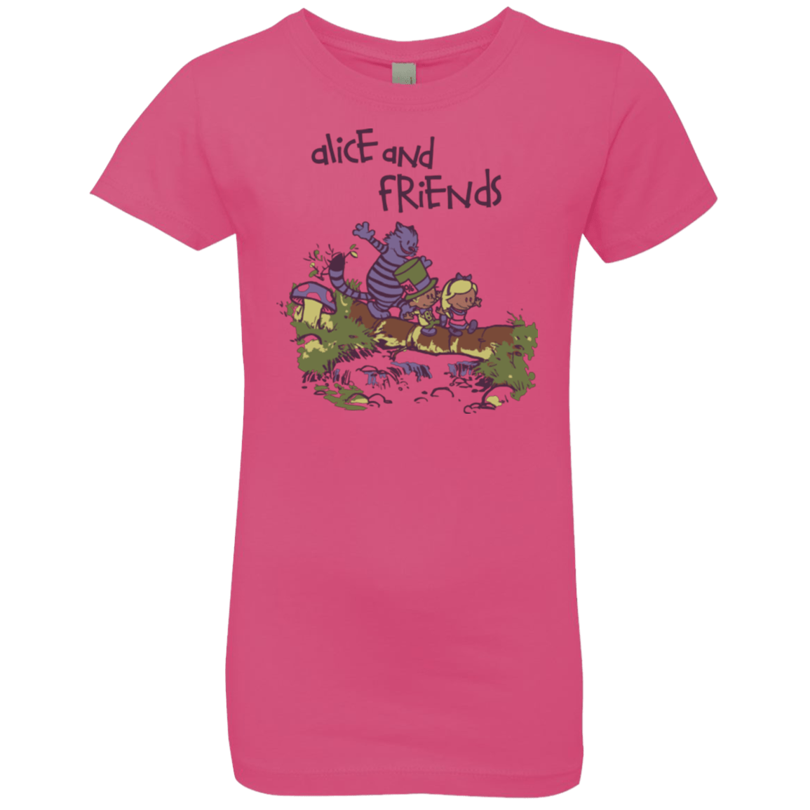 T-Shirts Hot Pink / YXS Alice and Friends Girls Premium T-Shirt