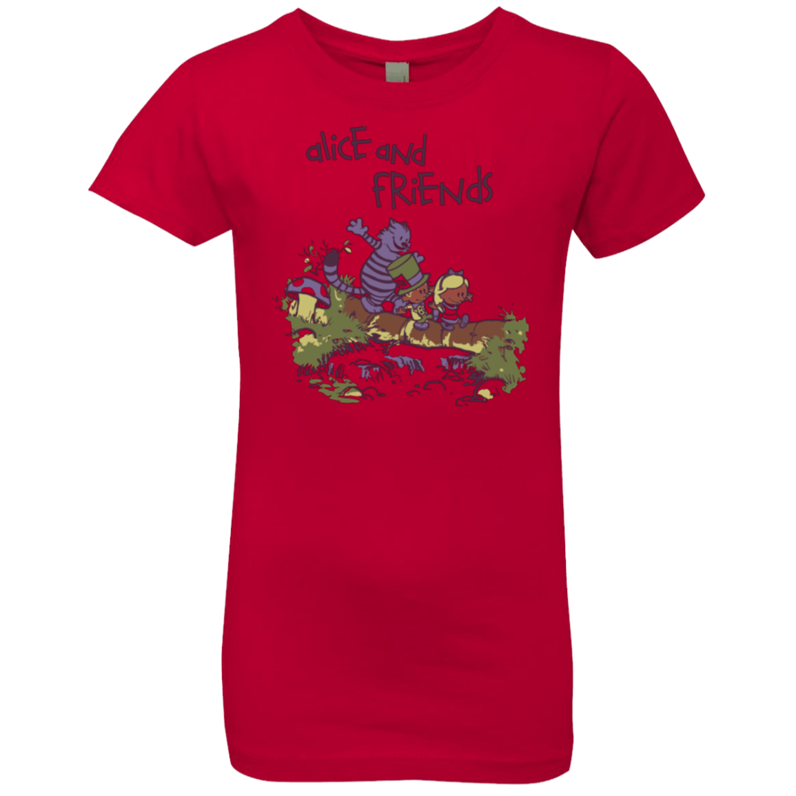 T-Shirts Red / YXS Alice and Friends Girls Premium T-Shirt