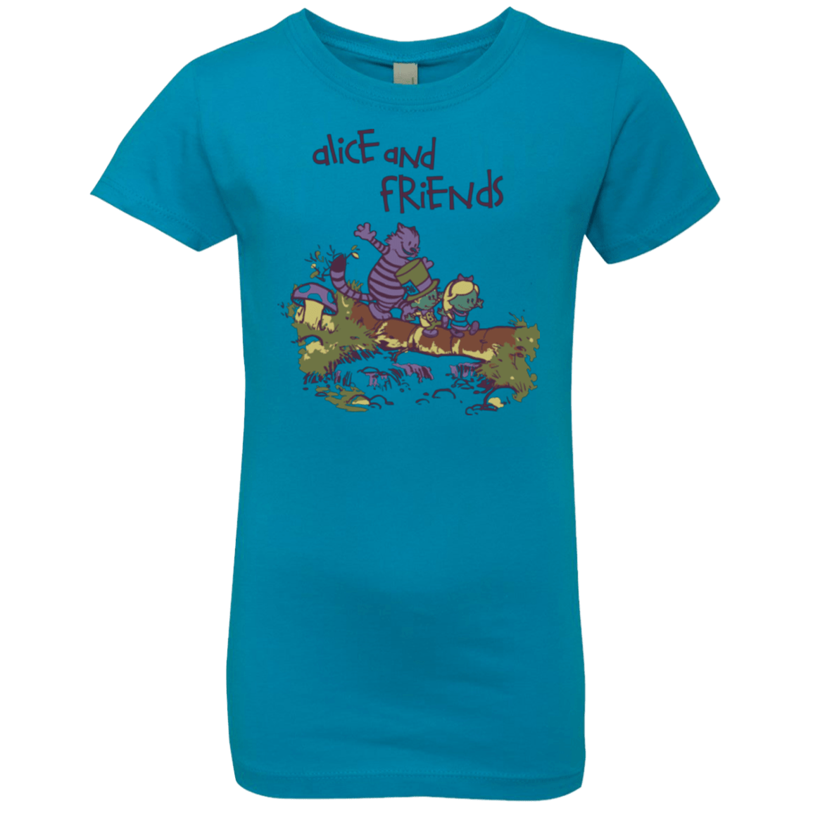 T-Shirts Turquoise / YXS Alice and Friends Girls Premium T-Shirt