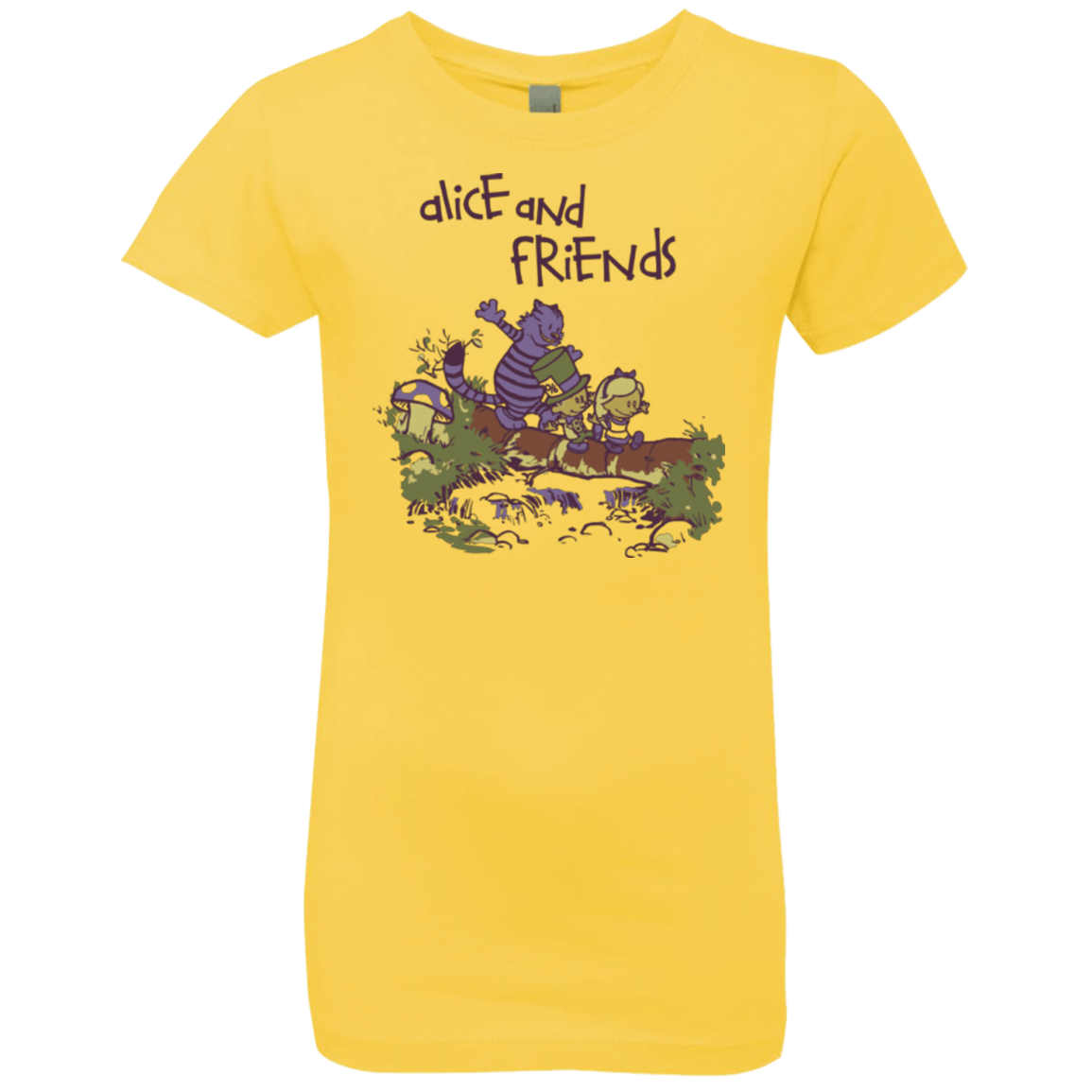 T-Shirts Vibrant Yellow / YXS Alice and Friends Girls Premium T-Shirt