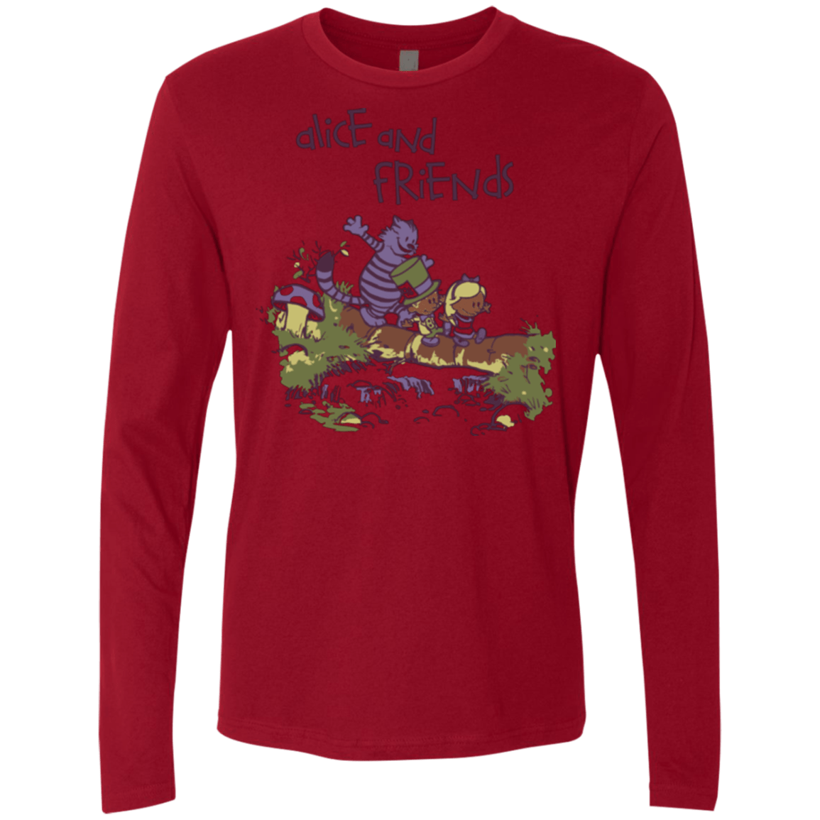 T-Shirts Cardinal / Small Alice and Friends Men's Premium Long Sleeve