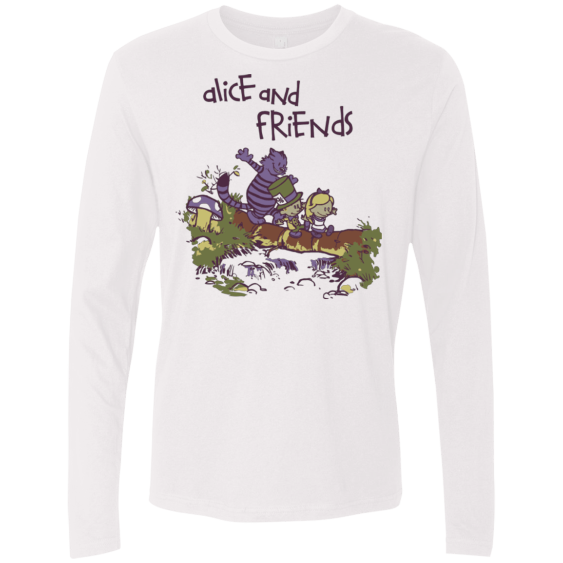 T-Shirts White / Small Alice and Friends Men's Premium Long Sleeve