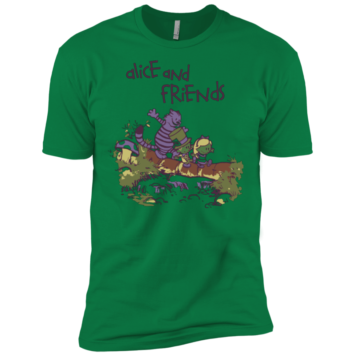 T-Shirts Kelly Green / X-Small Alice and Friends Men's Premium T-Shirt