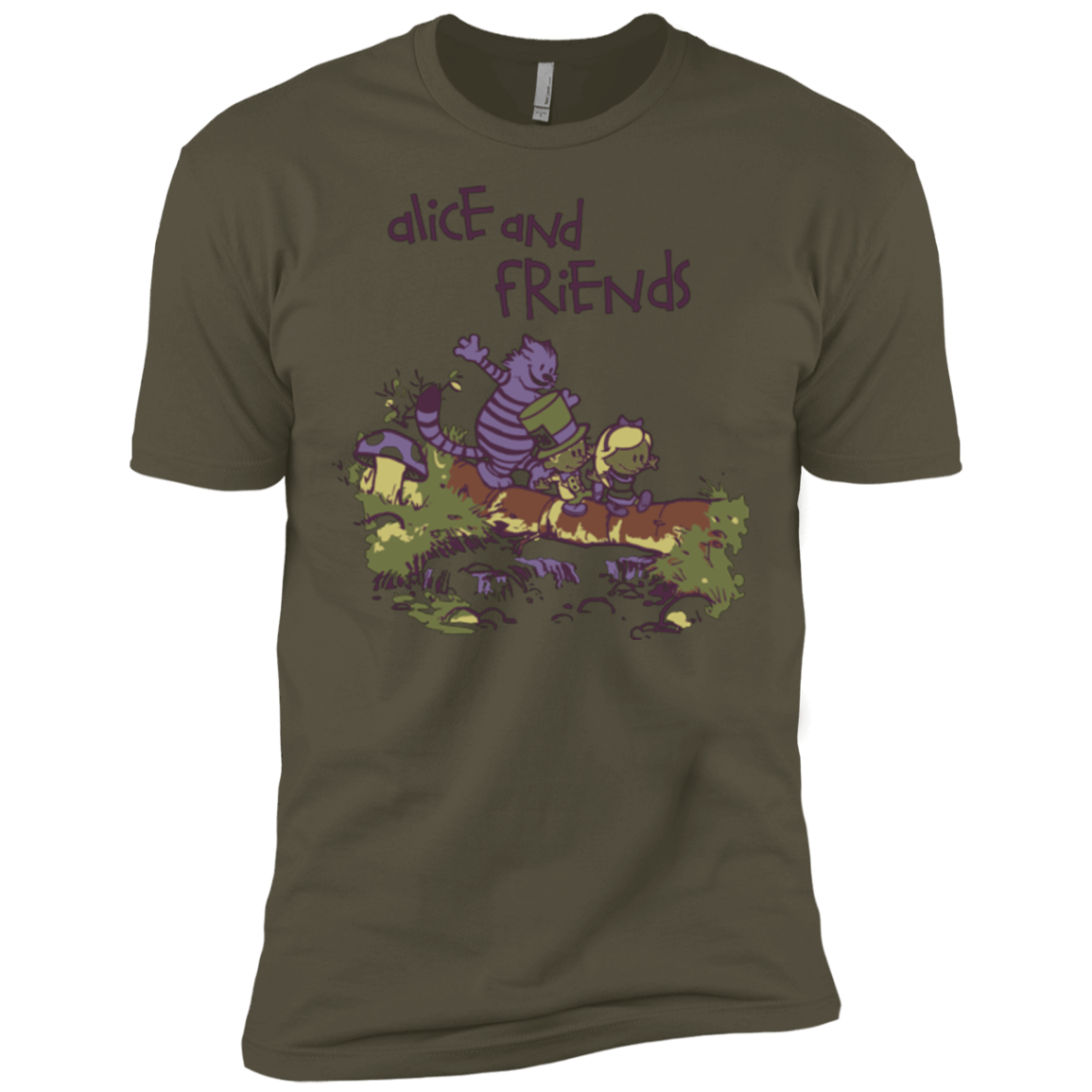 T-Shirts Military Green / X-Small Alice and Friends Men's Premium T-Shirt